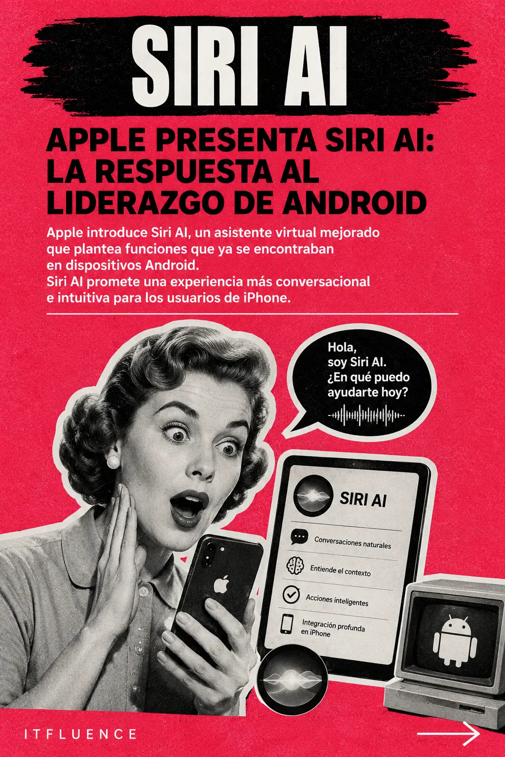 Apple presenta Siri AI: la respuesta al liderazgo de Android