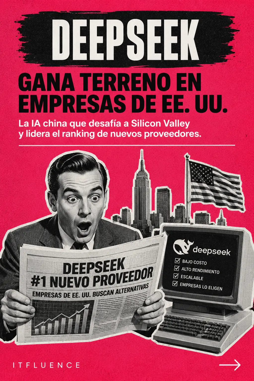 DeepSeek gana presencia en empresas estadounidenses desafiando a Silicon Valley